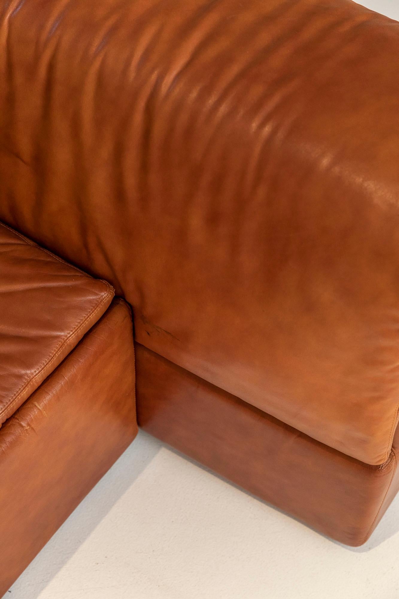 Modular Leather Sofas by Claudio Salocchi for Sormani In Excellent Condition In Piacenza, Italy