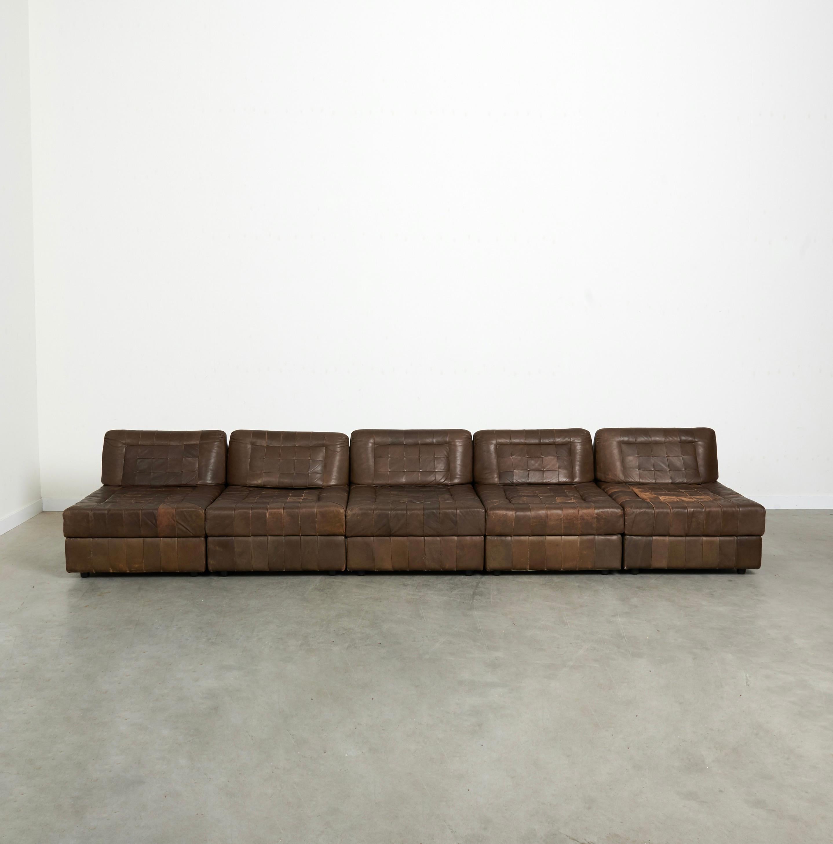 Patchwork Modular lounge sofa by Percival Lafer, 1960s For Sale