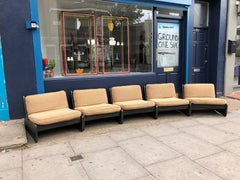 Modular Low Seat Vintage Sofa Armchairs Mid-Century Modern 1960s Retro Armchairs