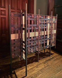 Modular Metal & Textile Room Divider for Salon of Art + Design by Costantini