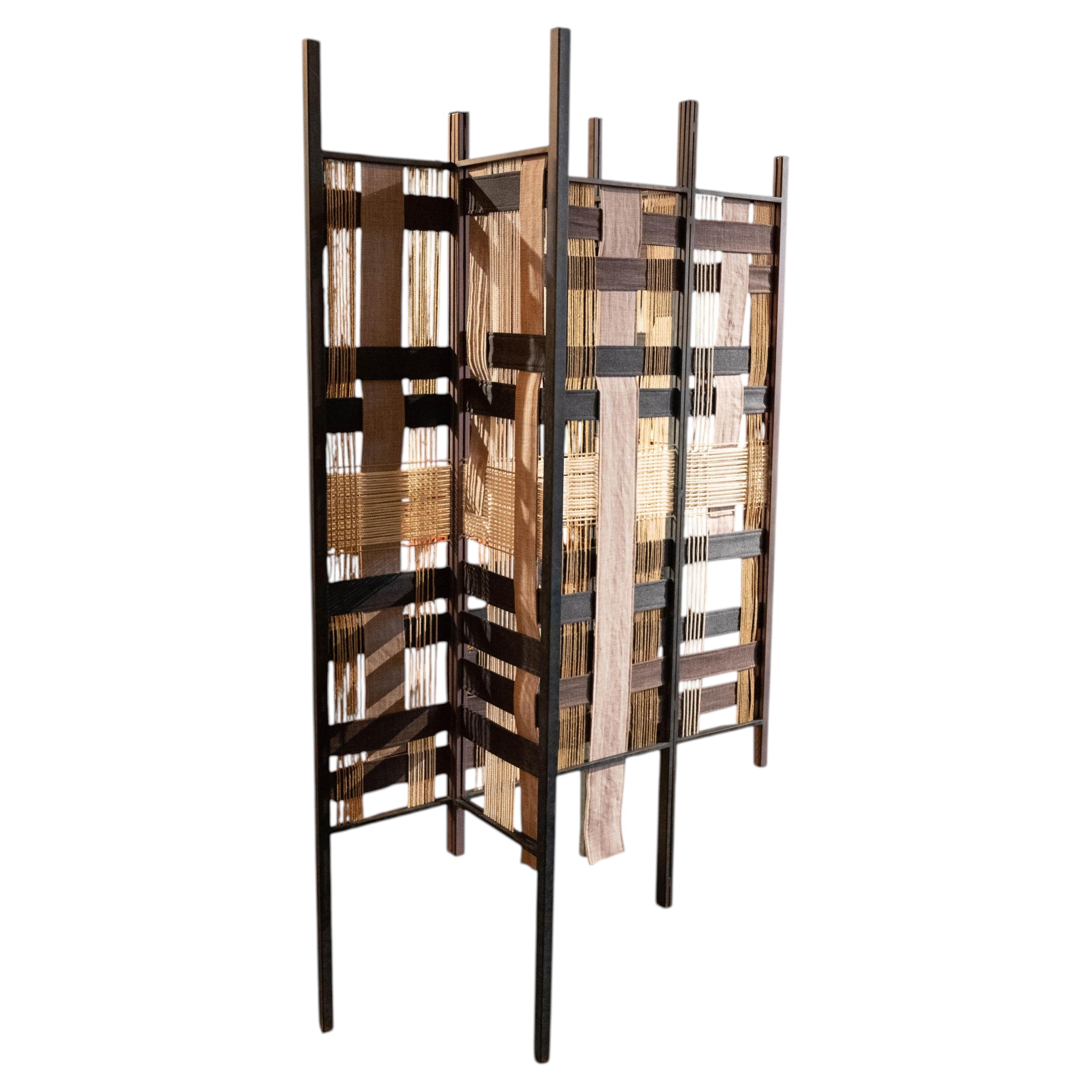 Modular Metal & Textile Room Divider for Salon of Art + Design by Costantini