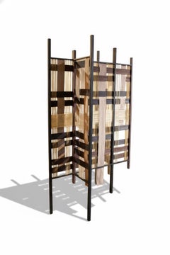 Modular Metal & Textile Room Divider from Salon of Art + Design by Costantini