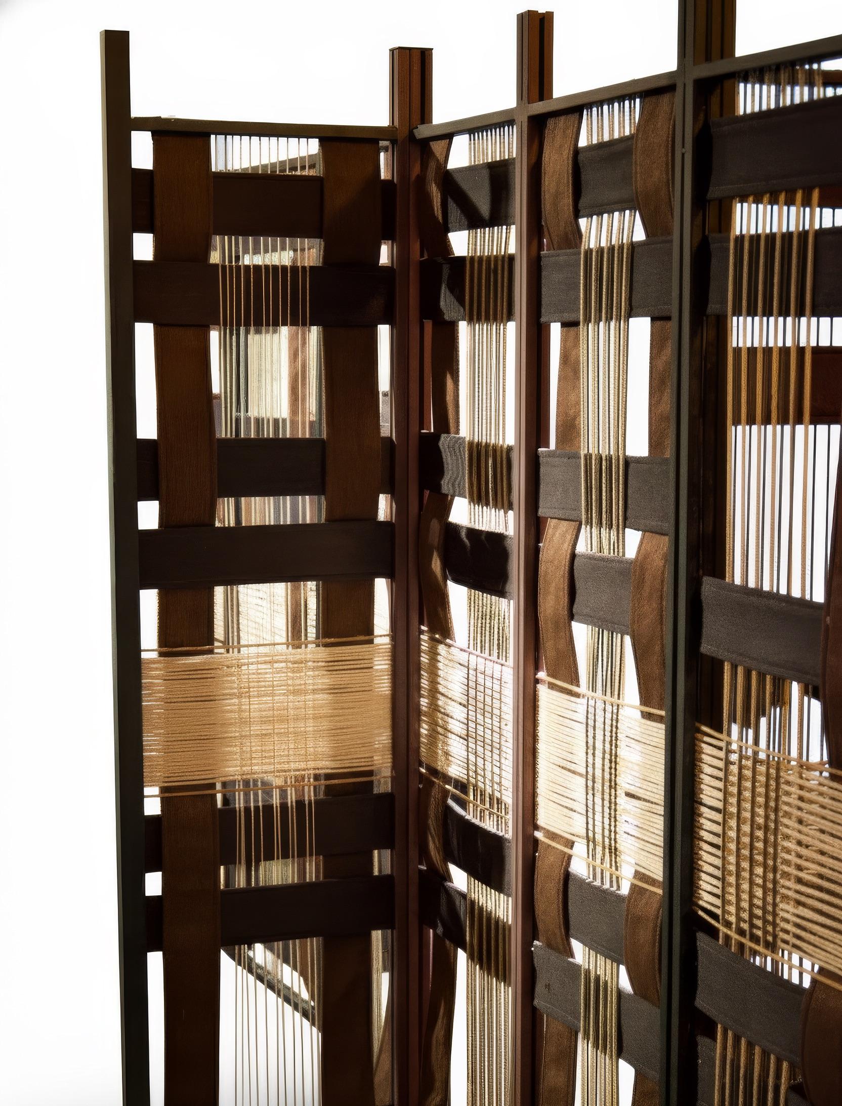 Metallo Divisorio modulare in metallo e tessuto da Salon of Art + Design di Costantini in vendita