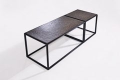 Modular "Mondrian" Brass and Bronze low Table, by P. Tendercool