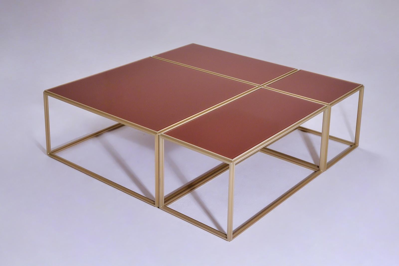 modular brass desk