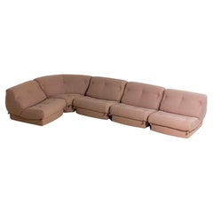 Modular Nuvolone Sofa in Pink Upholstery by Rino Maturi, 1970s, 5 modules