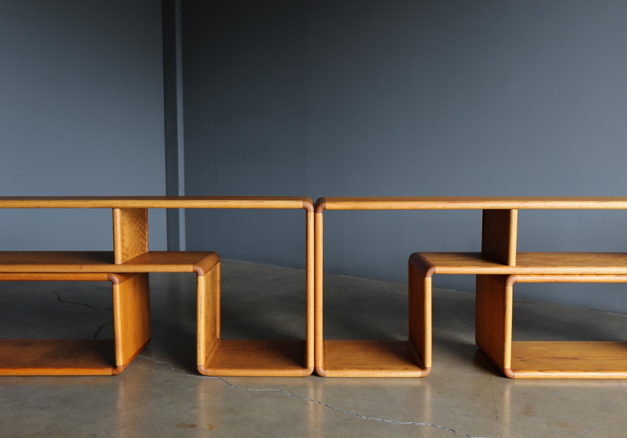 Modular Oak Bookcase, circa 1975 1