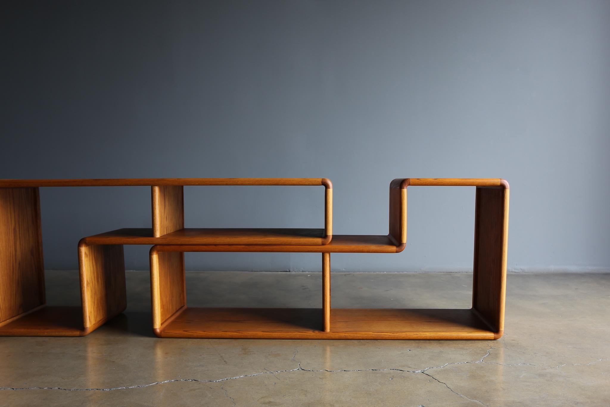 Modular Oak Bookcase, circa 1975 5