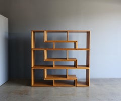Modulares Bücherregal aus Eichenholz, um 1975
