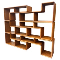 Modular Oak Bookcases, circa 1970s