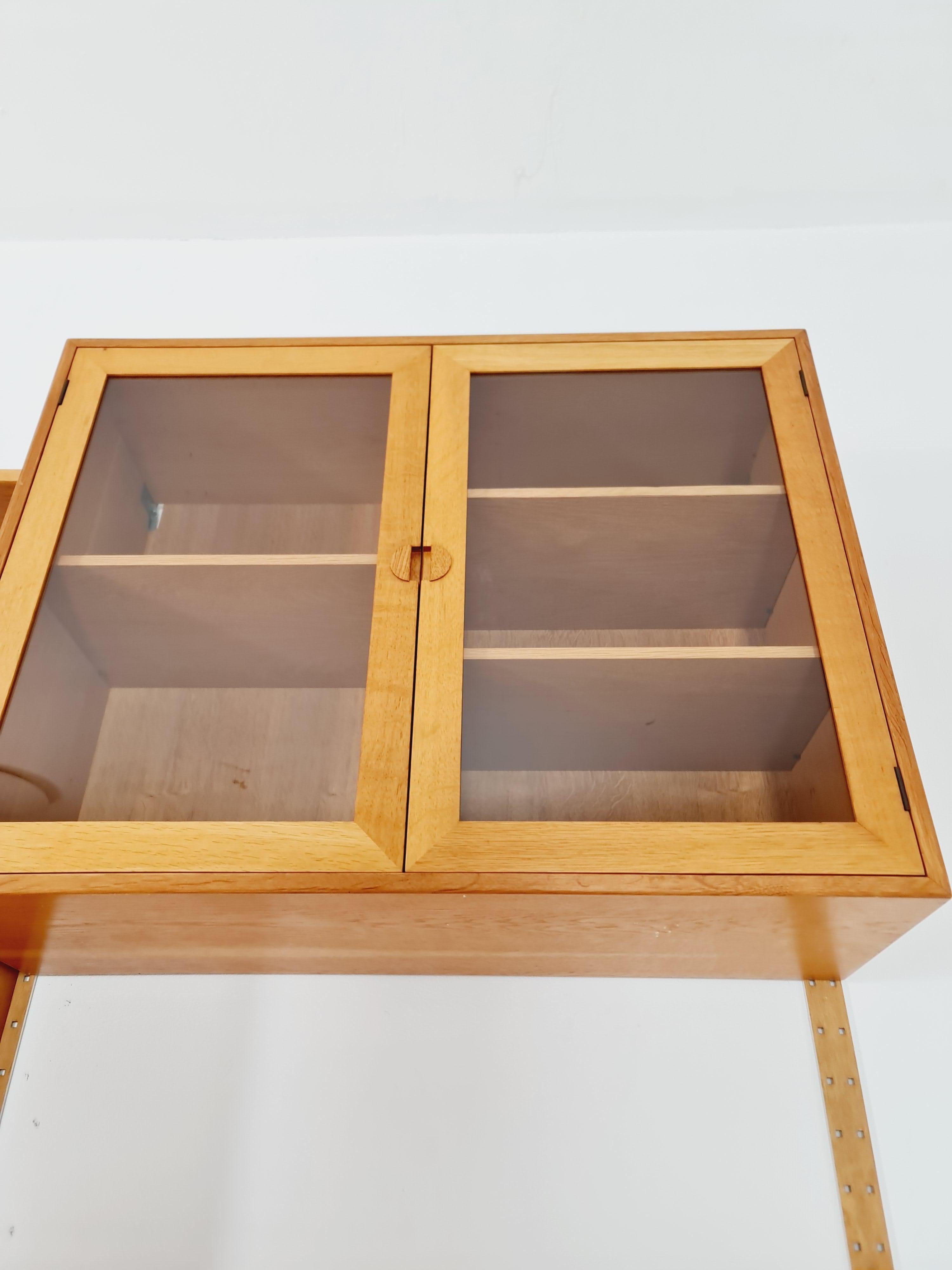 Sistema di scaffali modulari in Oak di Hansen & Guldborg Mobler, Danimarca, anni '60 in vendita 2