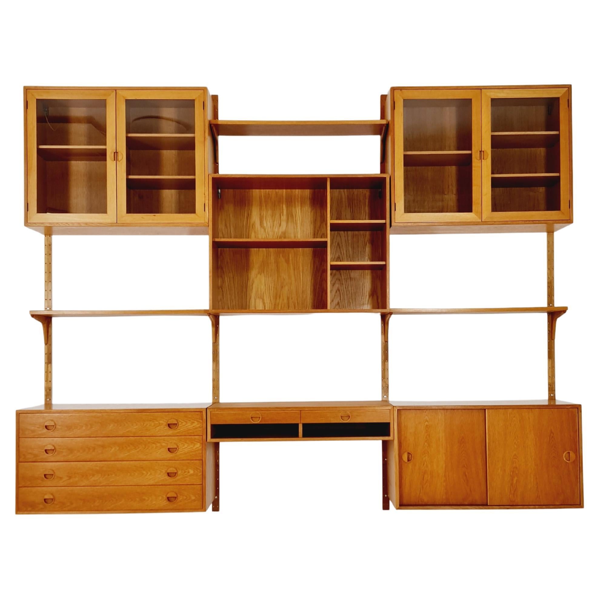 Modulares Regalsystem aus Eiche von Hansen & Guldborg Mobler, Dänemark, 1960er Jahre