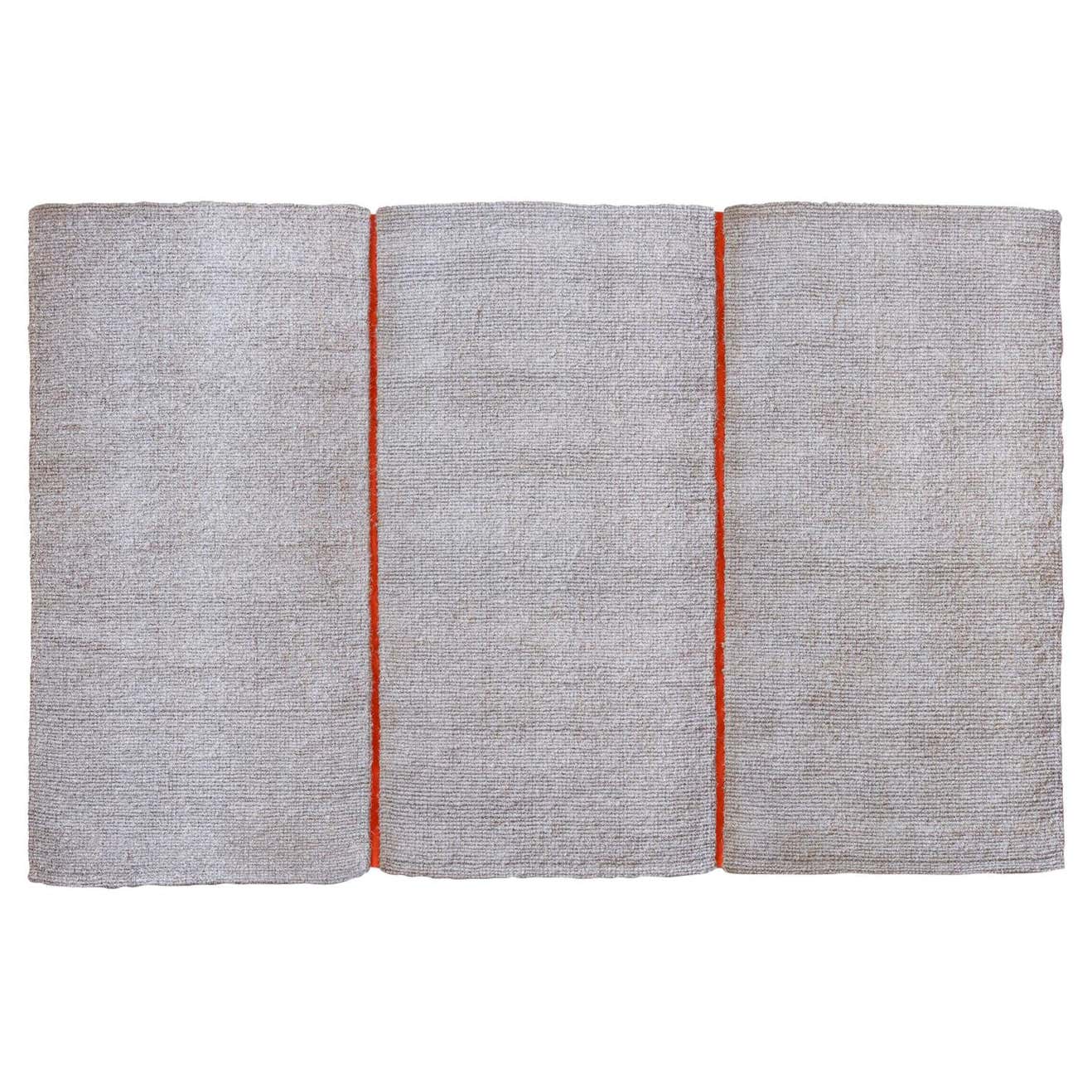 Modular Outdoor Indoor Natural White Coconut Rug by Deanna Comellini ...