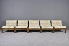 Modular Patchwork Leather Sofa, 1970s