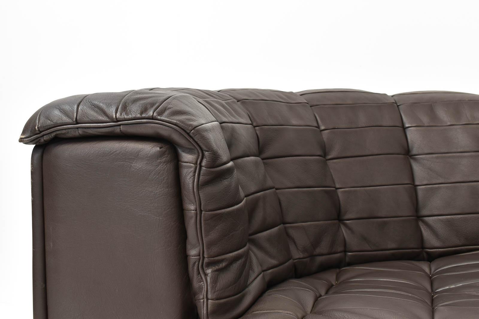 Late 20th Century Modular Patchwork Leather Sofa by De Sede, Model 'DS11'