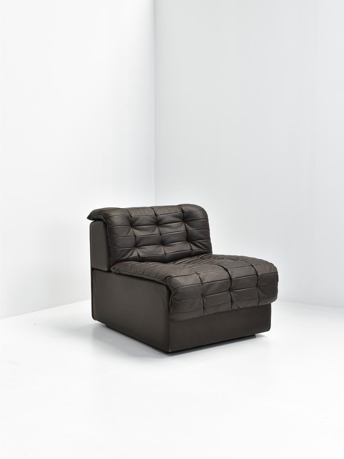 Modular Patchwork Leather Sofa by De Sede, Model 'DS11' 1