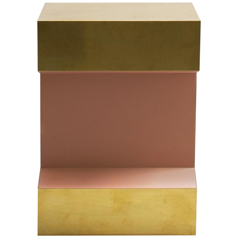 Modular Piece, RAILS 550, Lacquer Rosa, Brass 'Customizable' For Sale ...