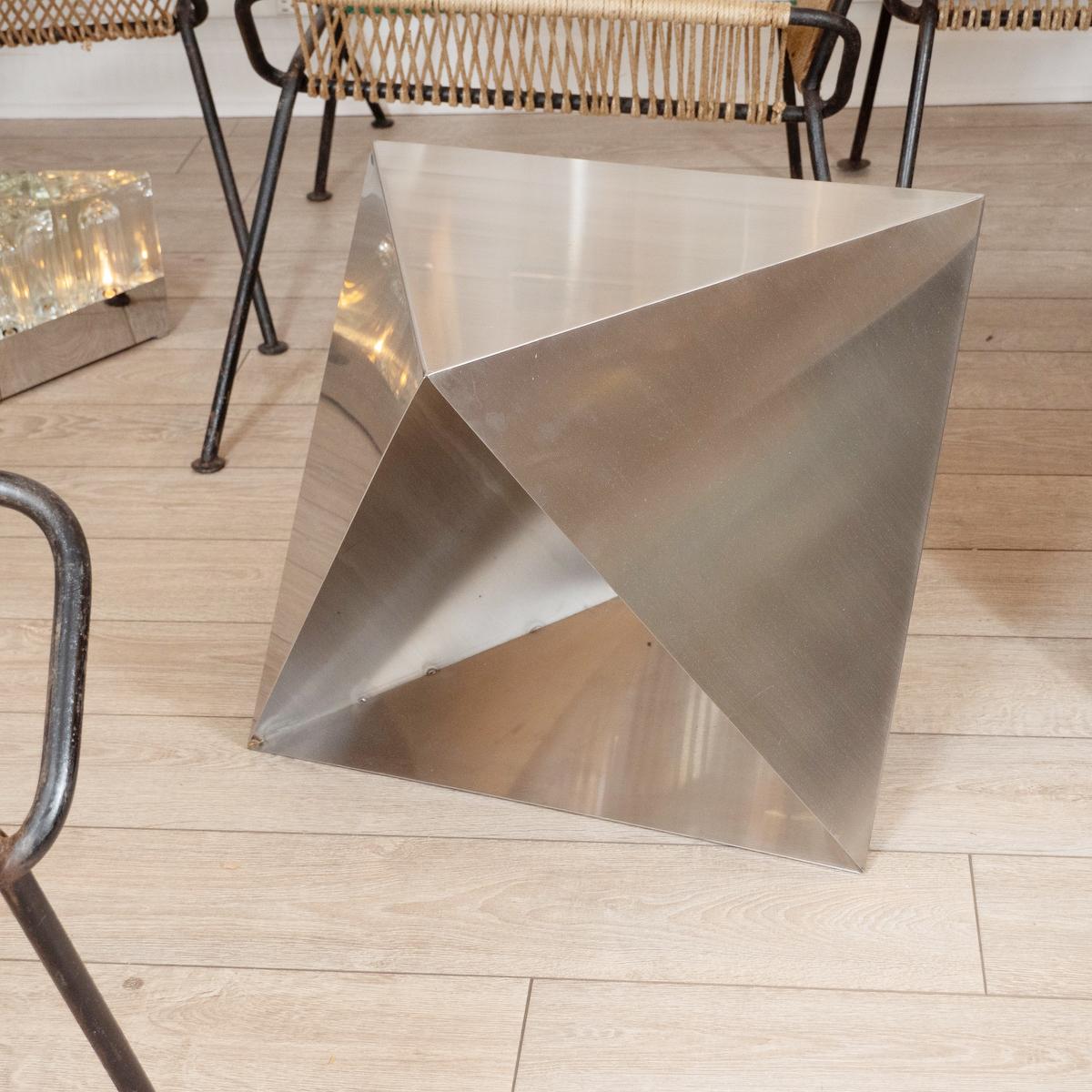 Italian Modular Polyhedron Side Tables For Sale