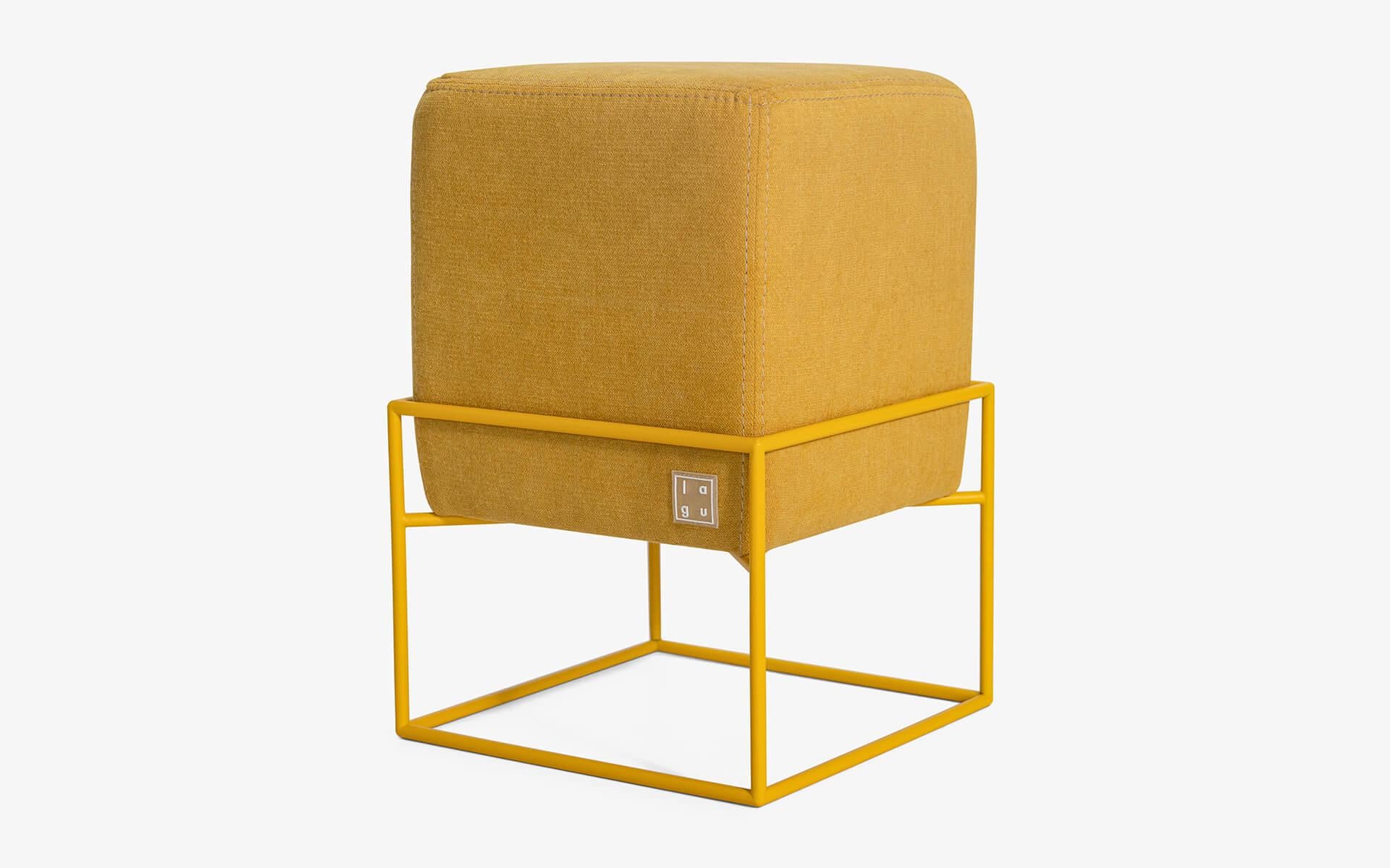Mid-Century Modern Modular Pouf Set ‘Cubo’ – Stackable Stools by Lagu (4 pcs) For Sale