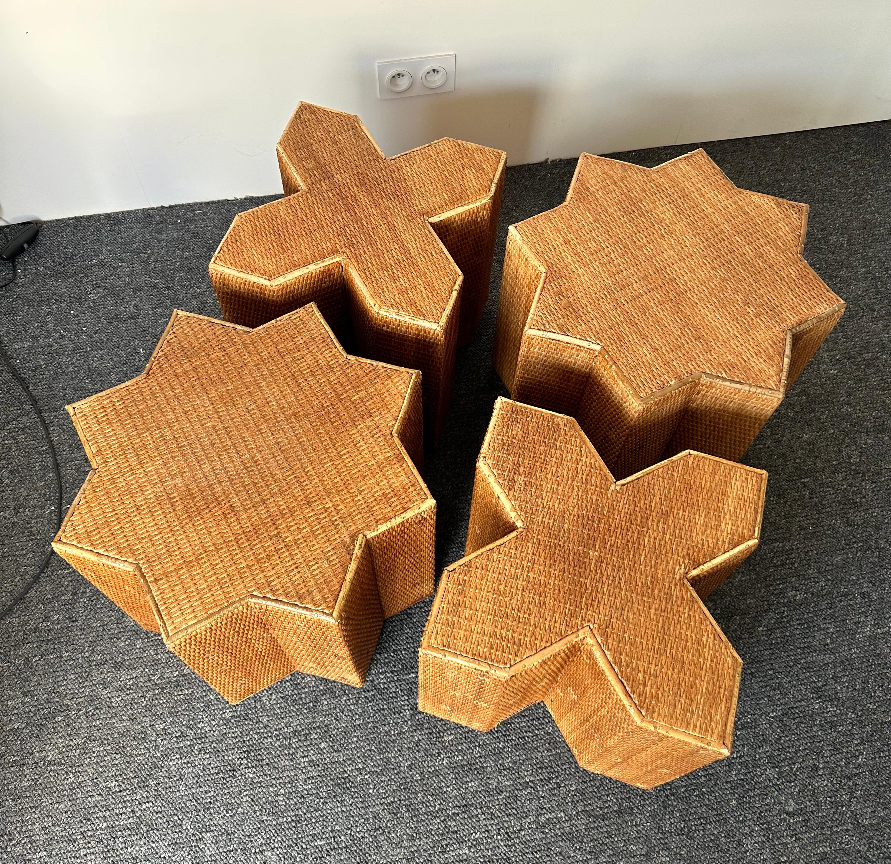 Modular Rattan Tables 