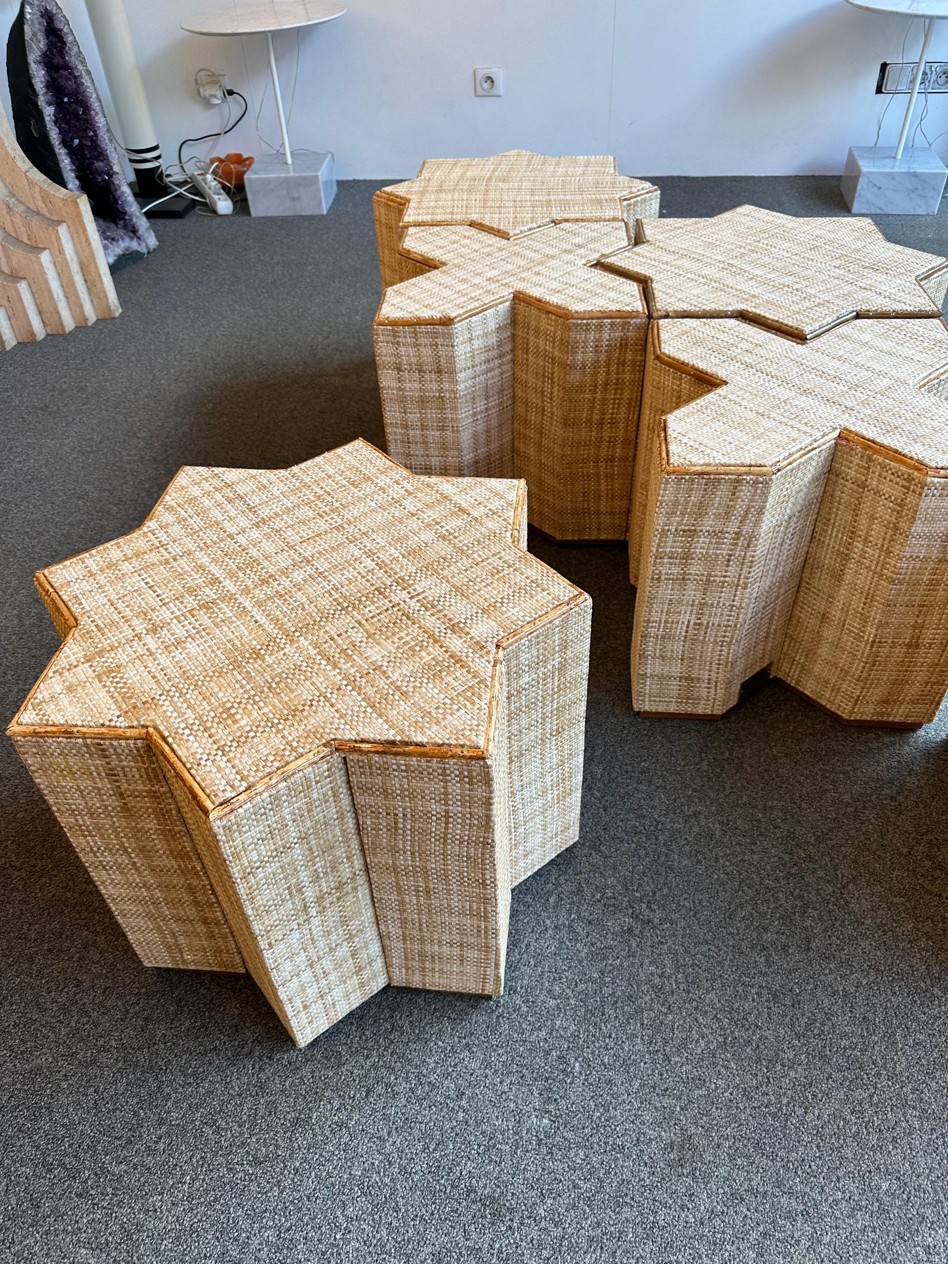 Modular Rattan Tables 