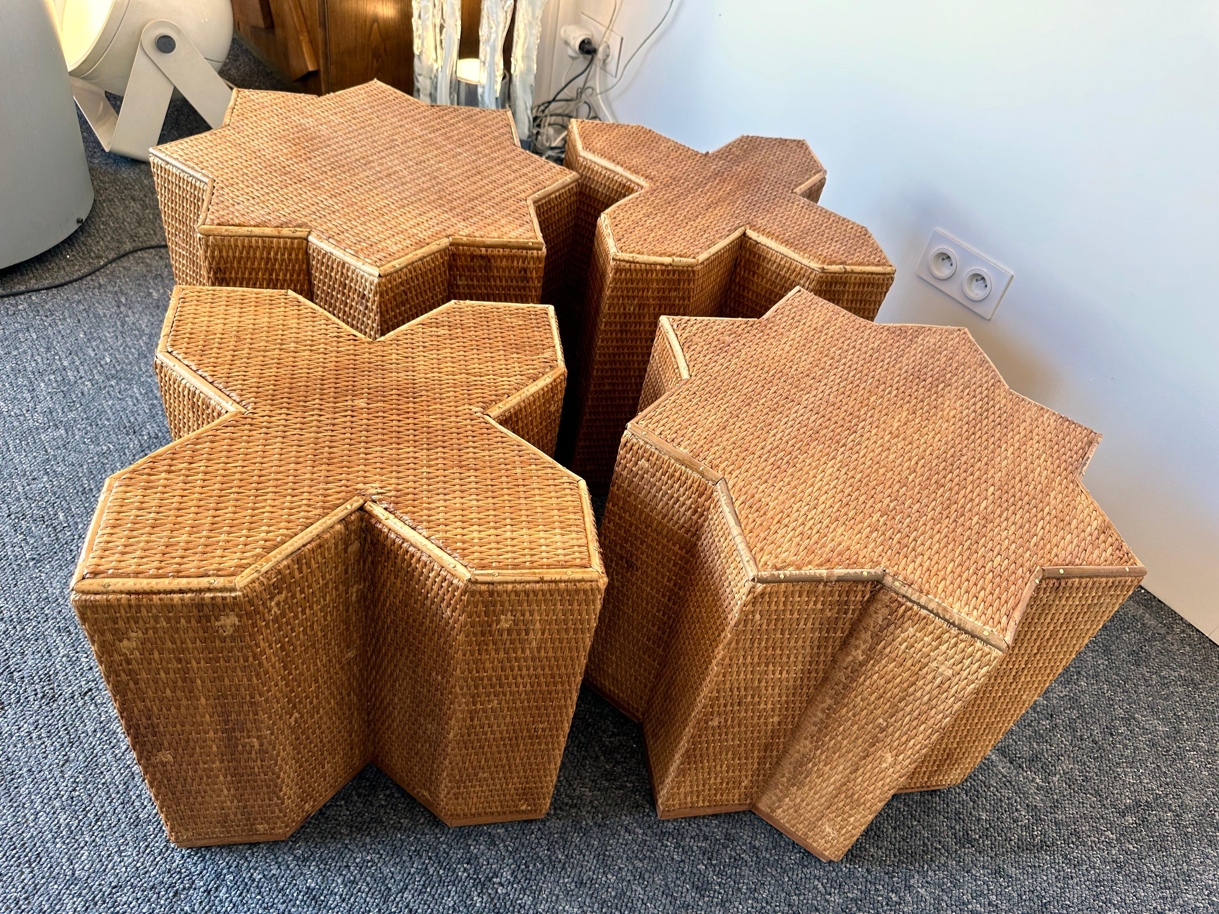 Modular Rattan Tables 