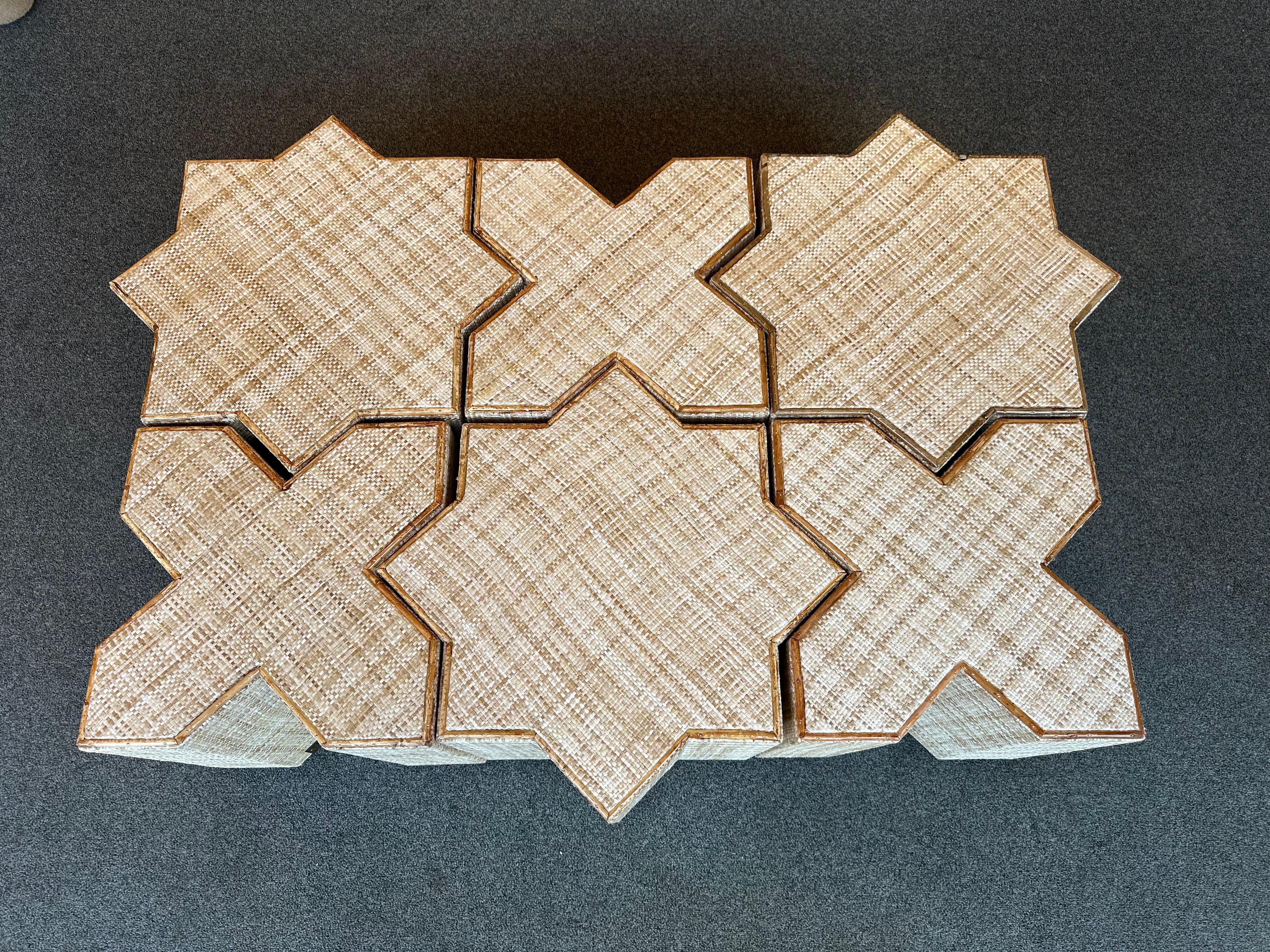 Modular Rattan Tables 