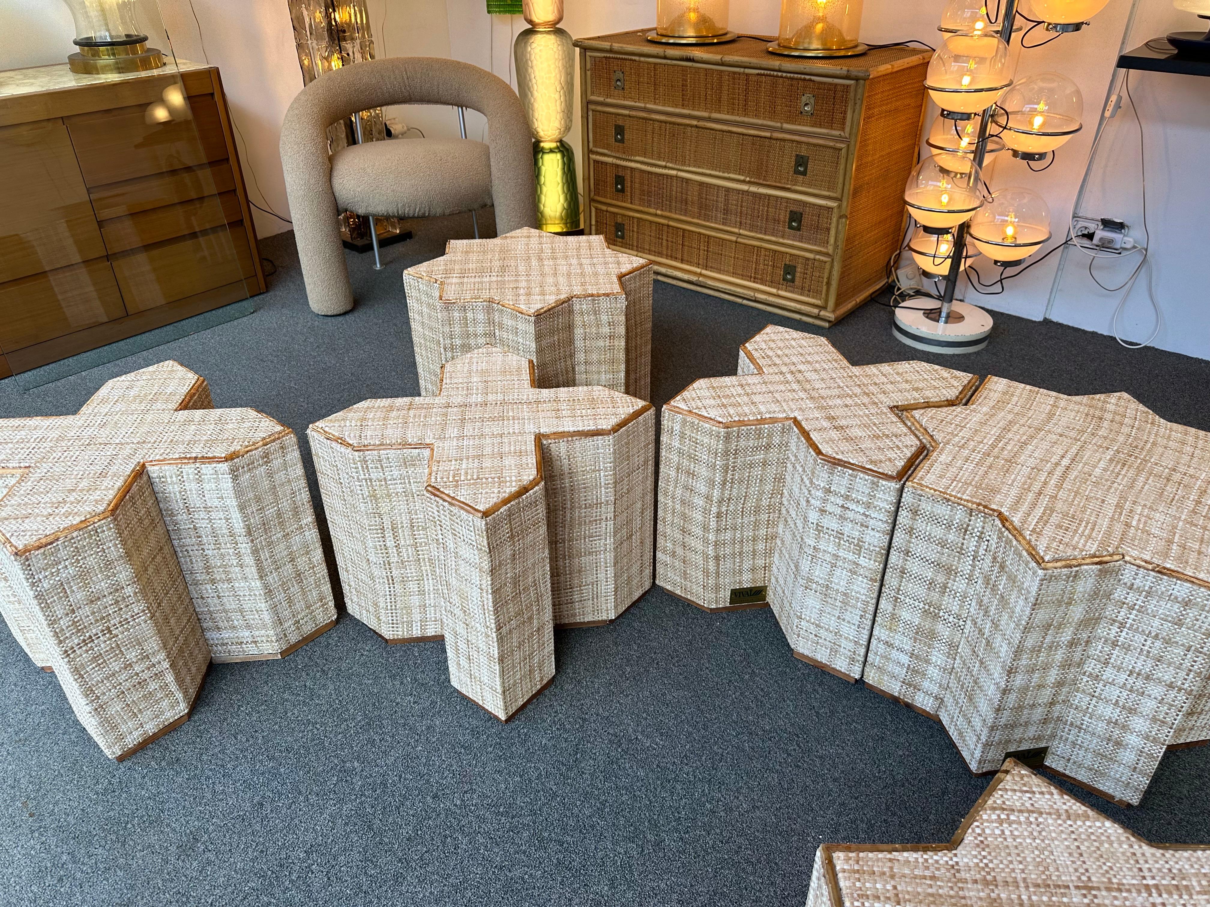 Modular Rattan Tables 