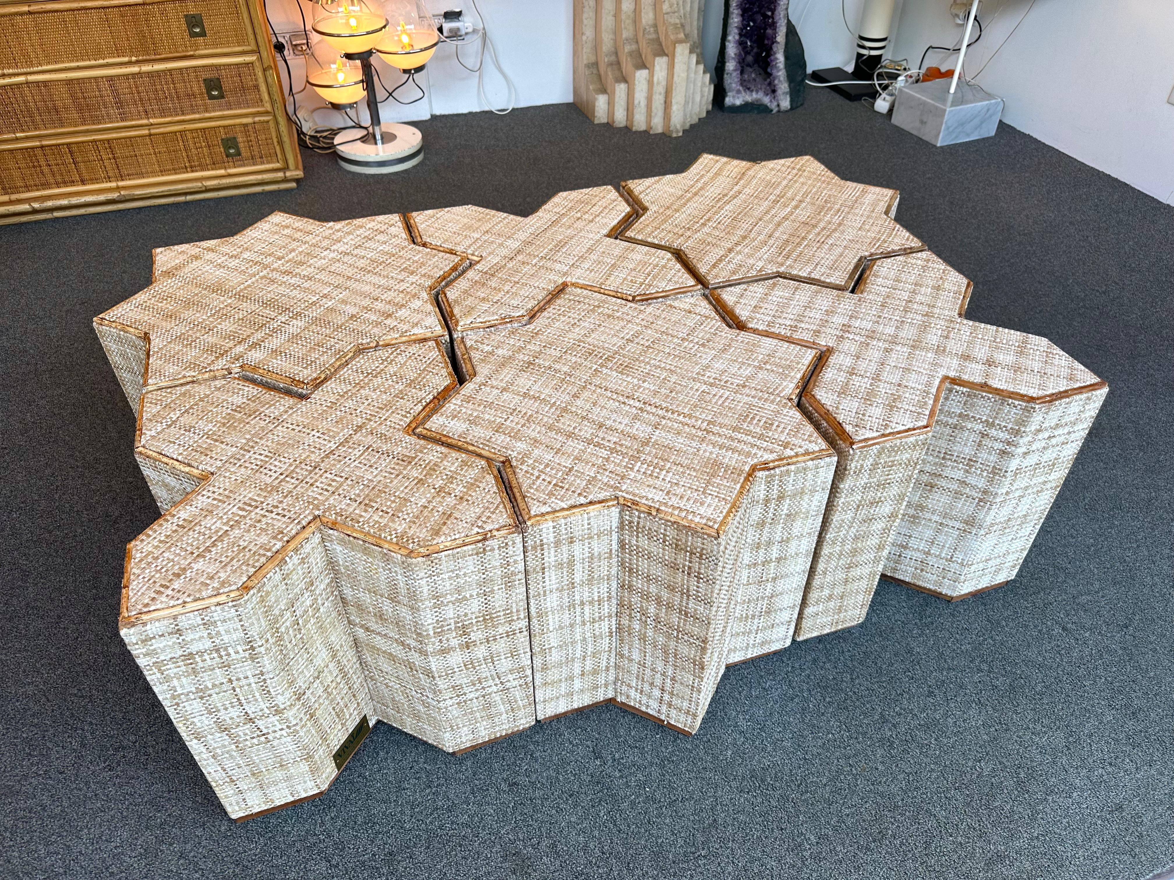 Modular Rattan Tables 