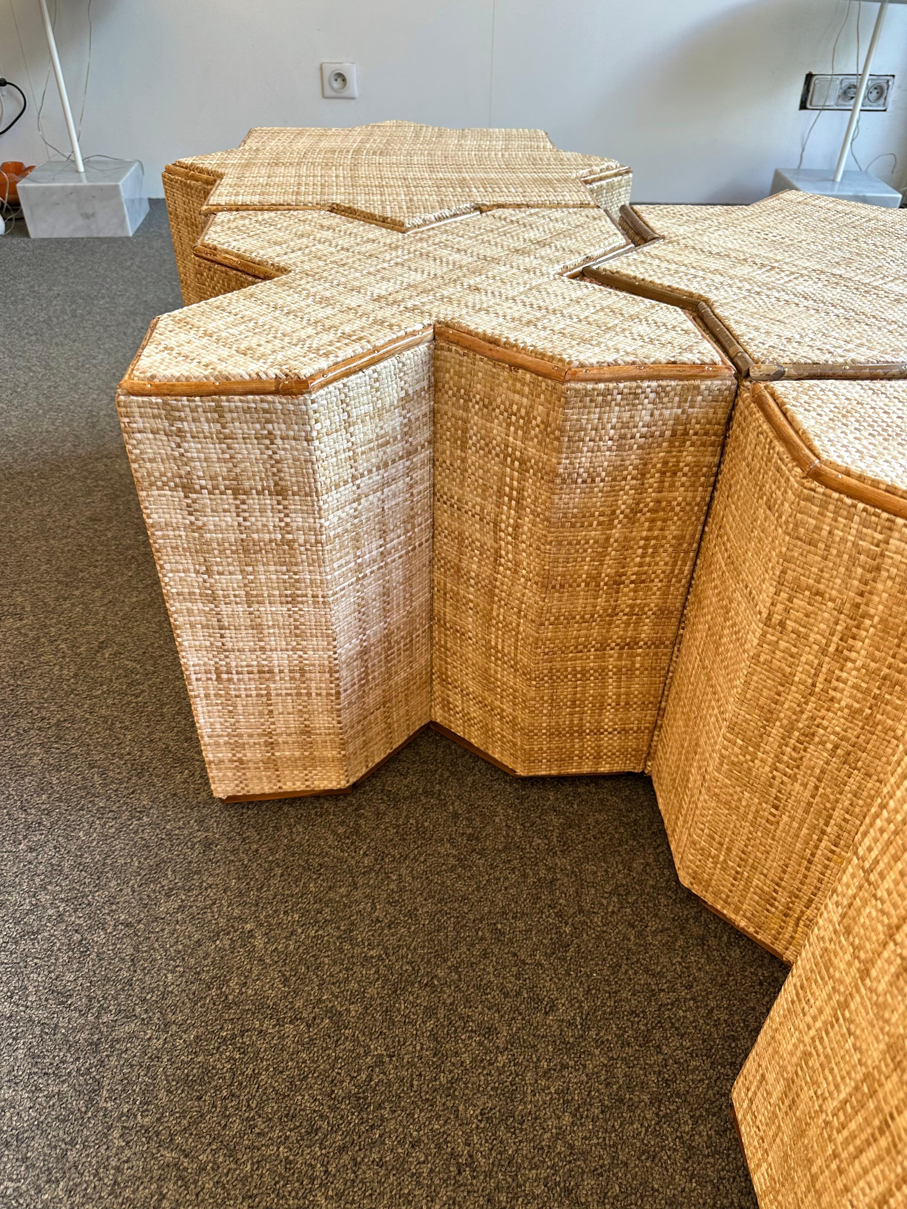Modular Rattan Tables 