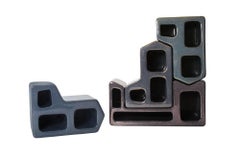 Modularer skulpturaler schwarzer Galaxy-Regal und Sitzgruppe von Kunaal Kyhaan