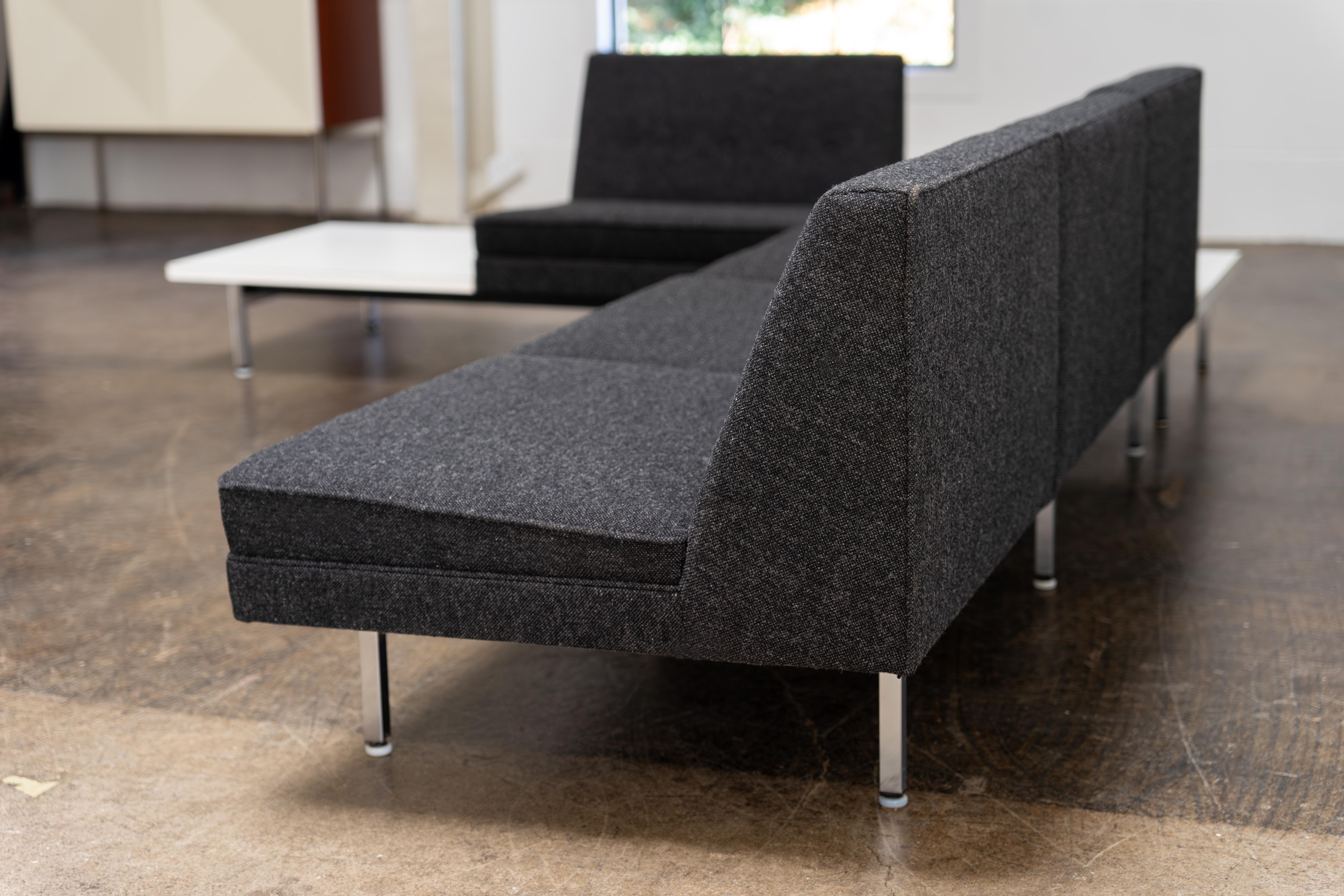 Groupe de sièges modernes de George Nelson Herman Miller, milieu du siècle, années 1960 en vente 9