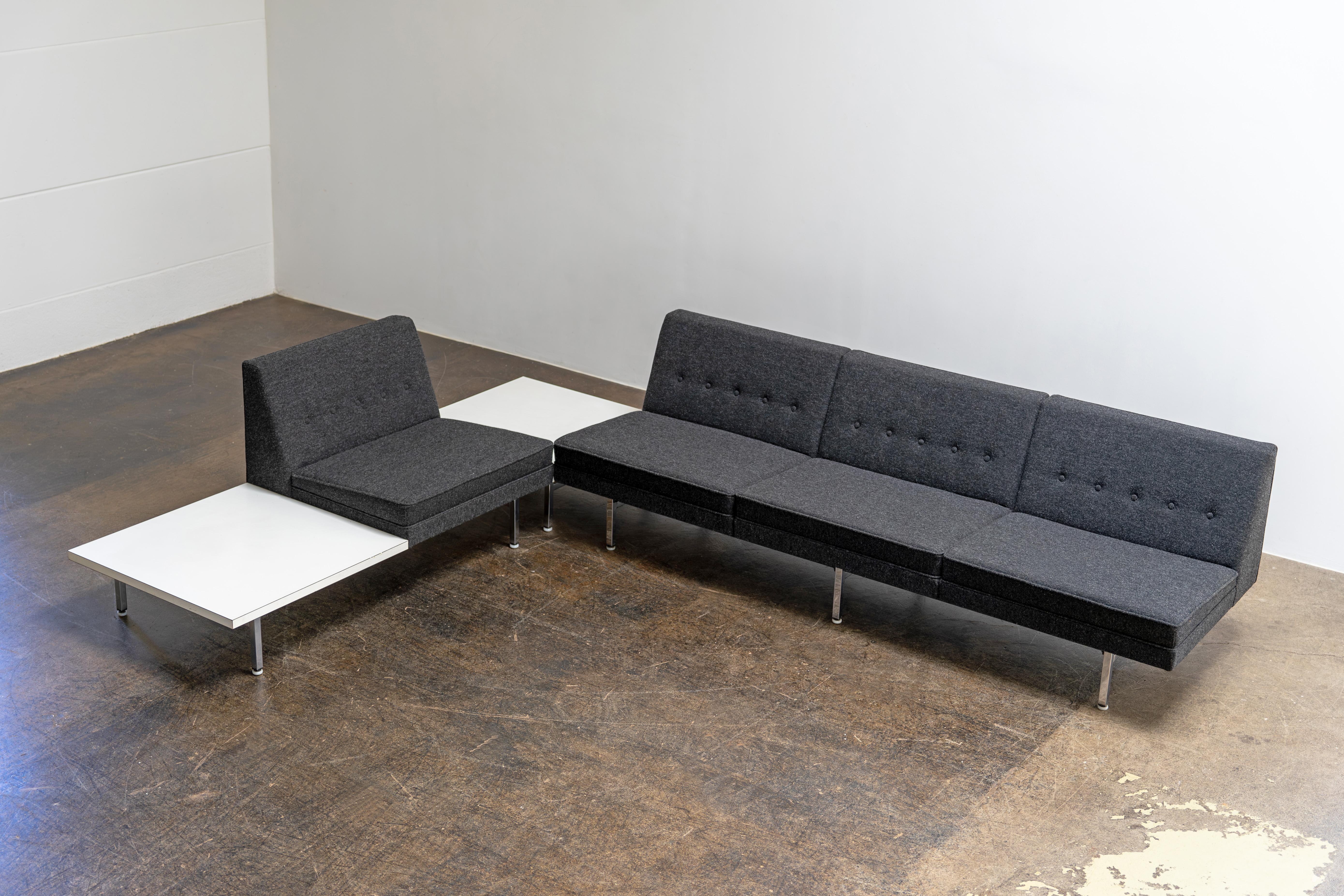 Américain Groupe de sièges modernes de George Nelson Herman Miller, milieu du siècle, années 1960 en vente
