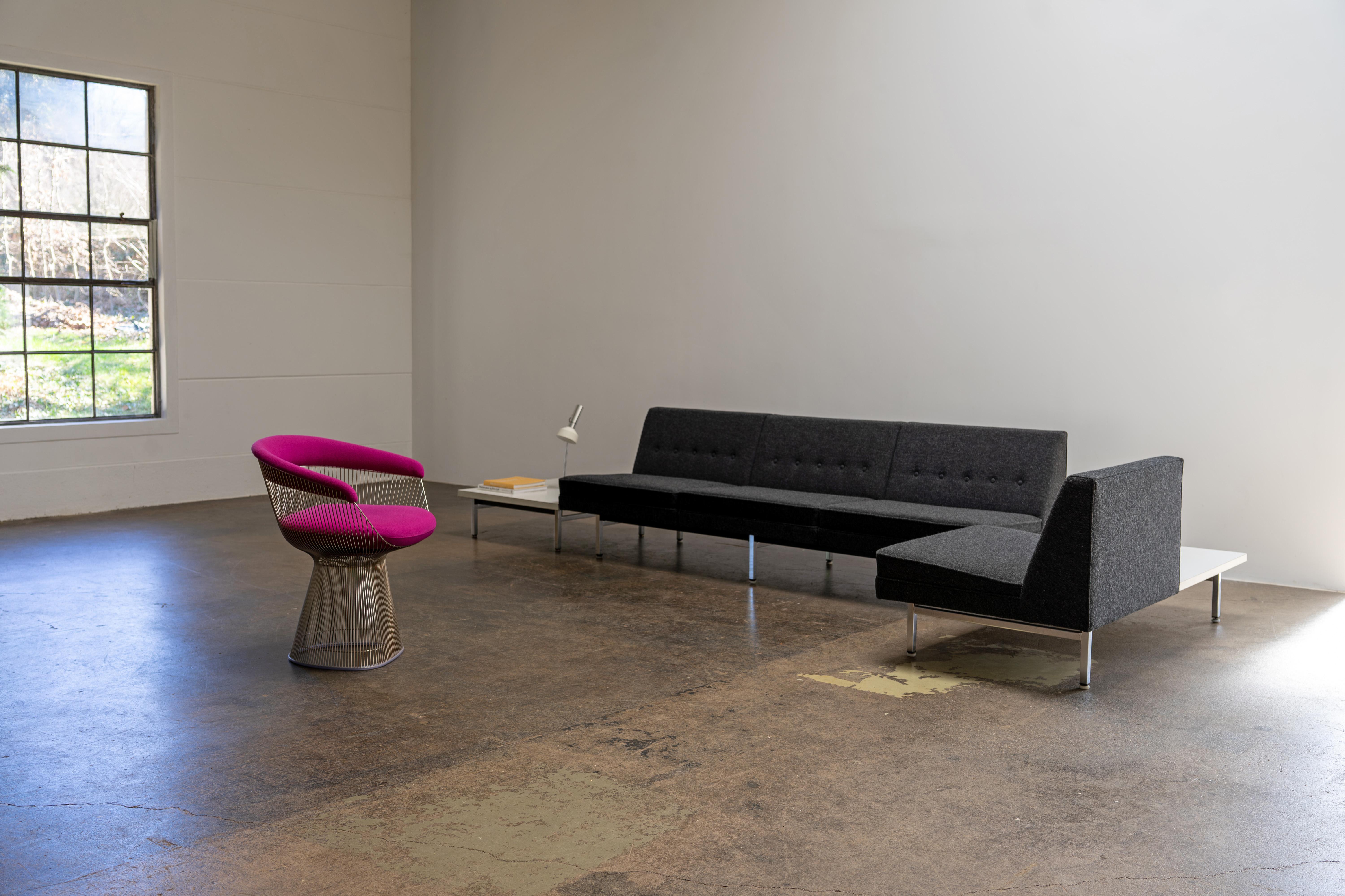 Acier Groupe de sièges modernes de George Nelson Herman Miller, milieu du siècle, années 1960 en vente