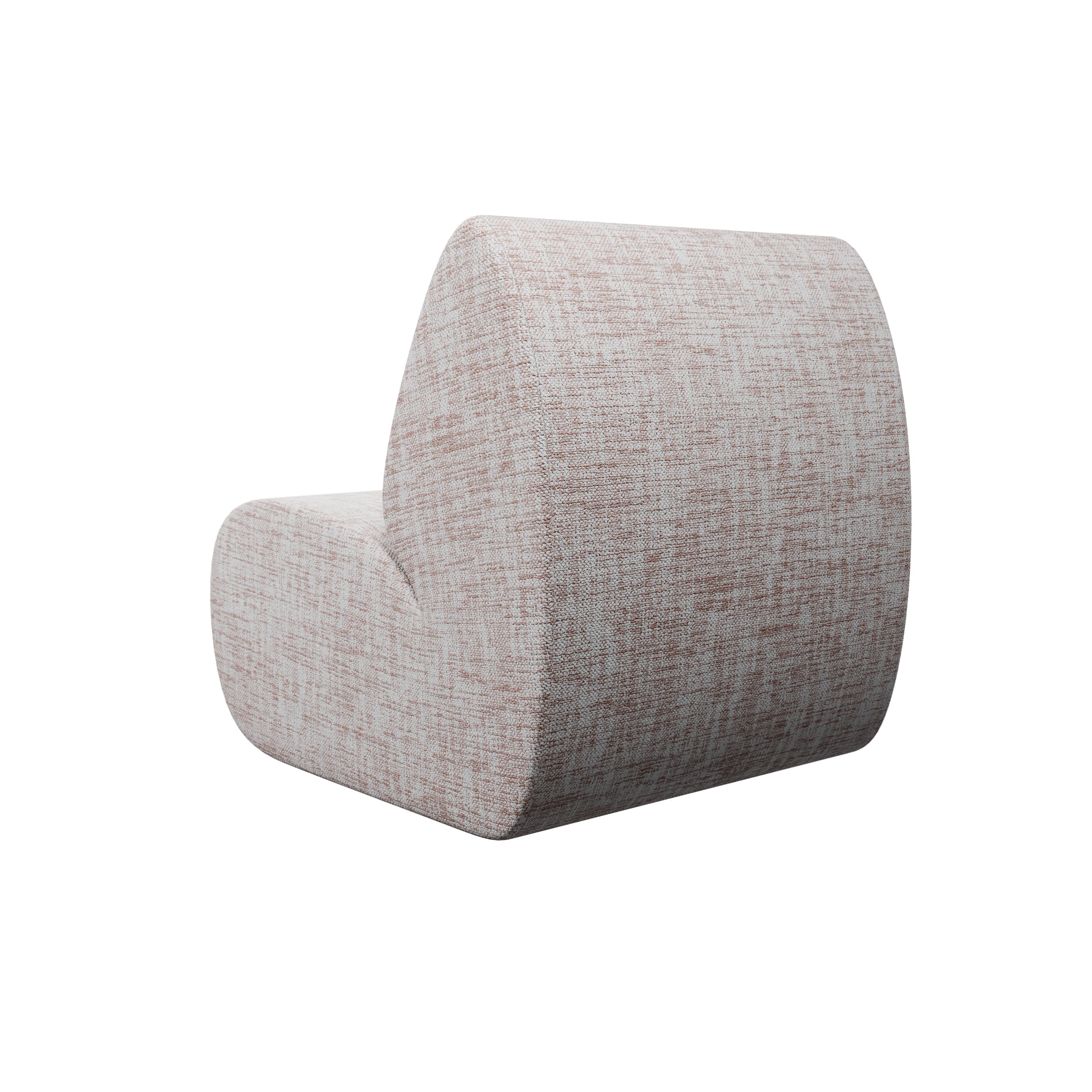 Seccional modular Hanabira T1 tejido liso coral hecho a mano por Murmurio Portugués en venta