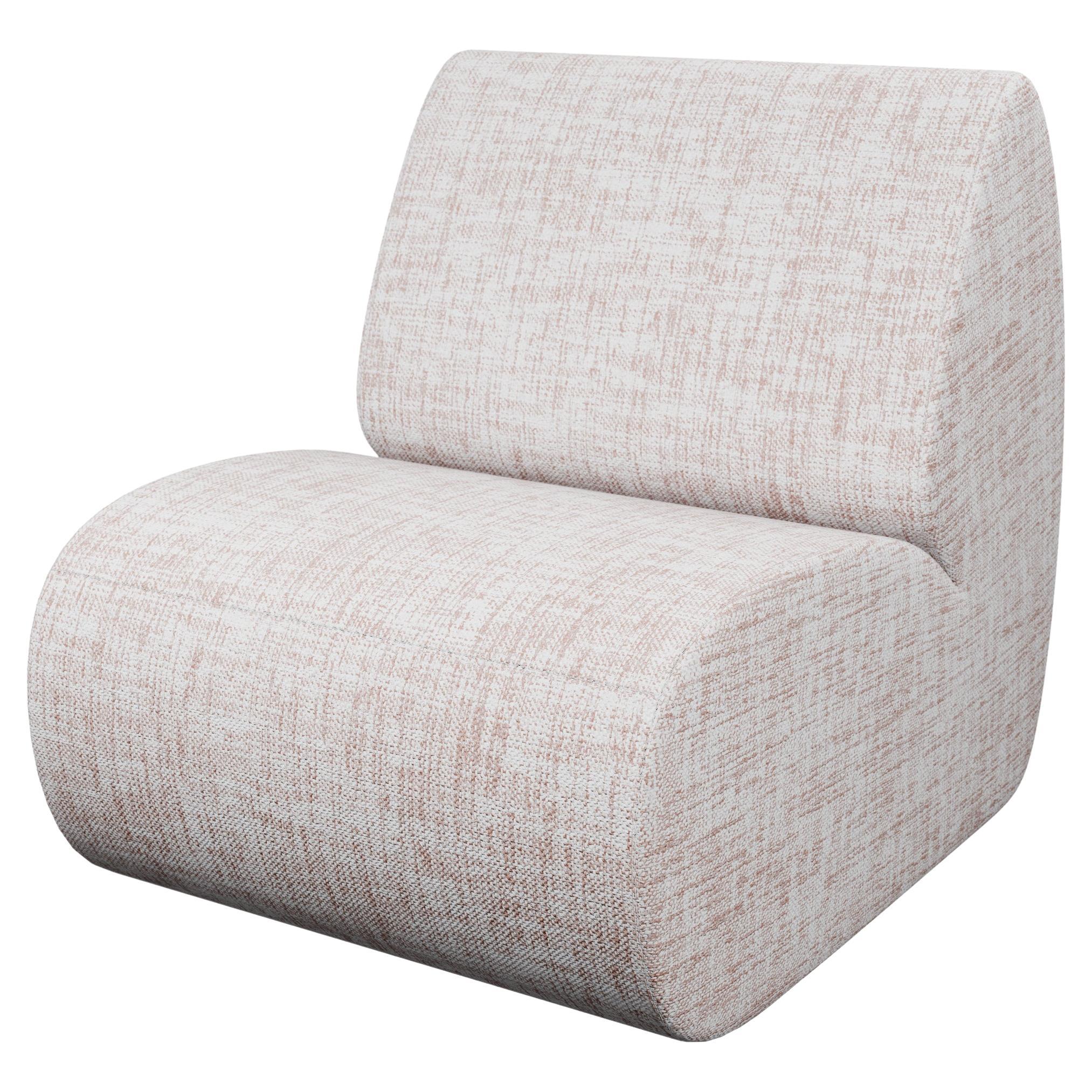 Seccional modular Hanabira T1 tejido liso coral hecho a mano por Murmurio en venta