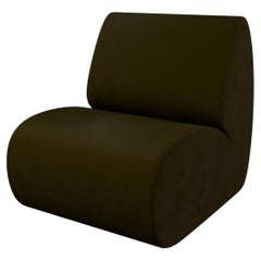 Modular sectional Hanabira T1 Moss Green Velvet fabric handcrafted by Murmurio