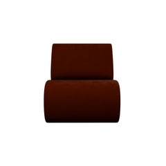 Modular sectional Hanabira T1 Terra Cota Velvet fabric handcrafted by Murmurio