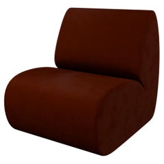 Modular sectional Hanabira T1 Terra Cota Velvet fabric handcrafted by Murmurio