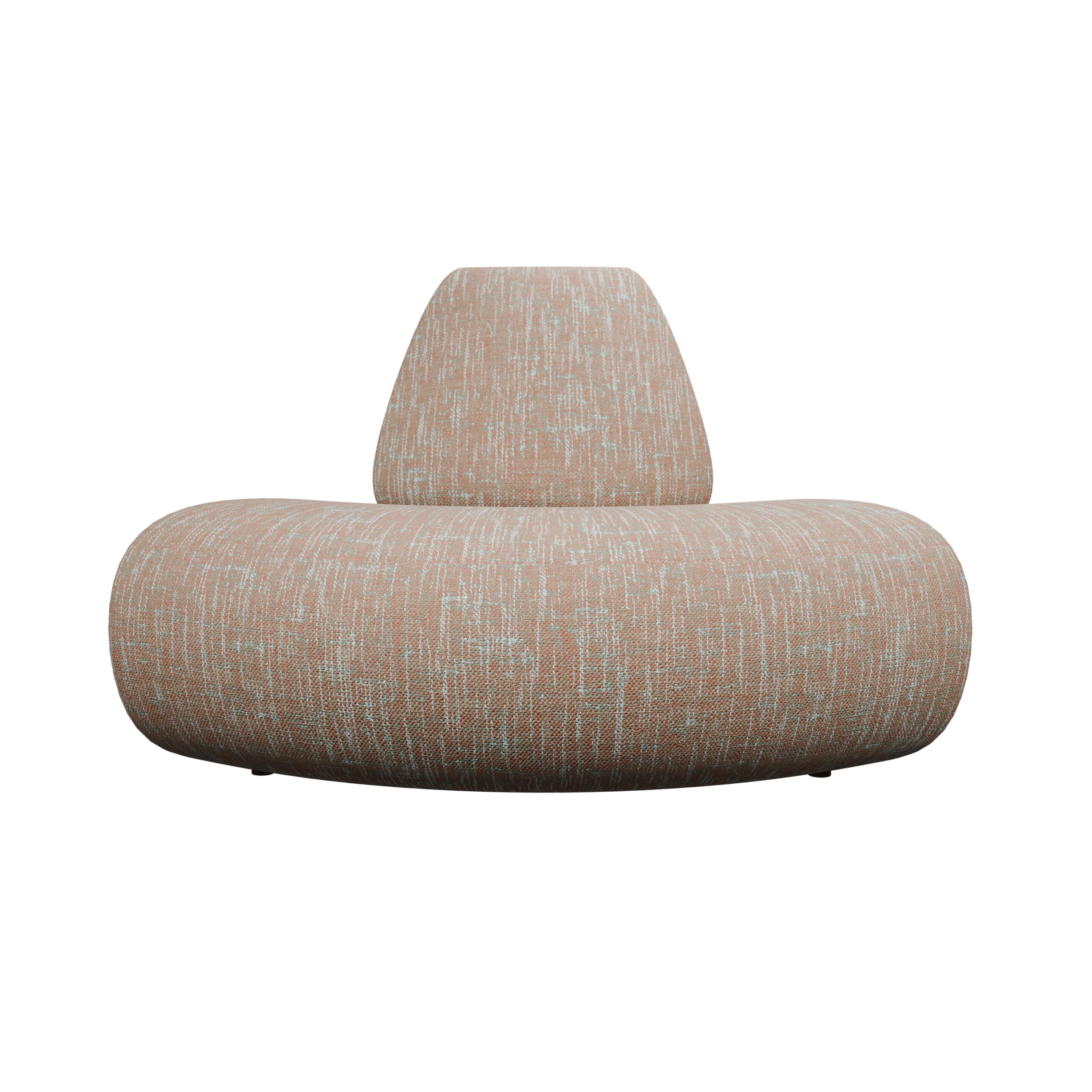 Organique Modular sectionnel Hanabira T2 corail uni fabriqué à la main par Murmurio en vente