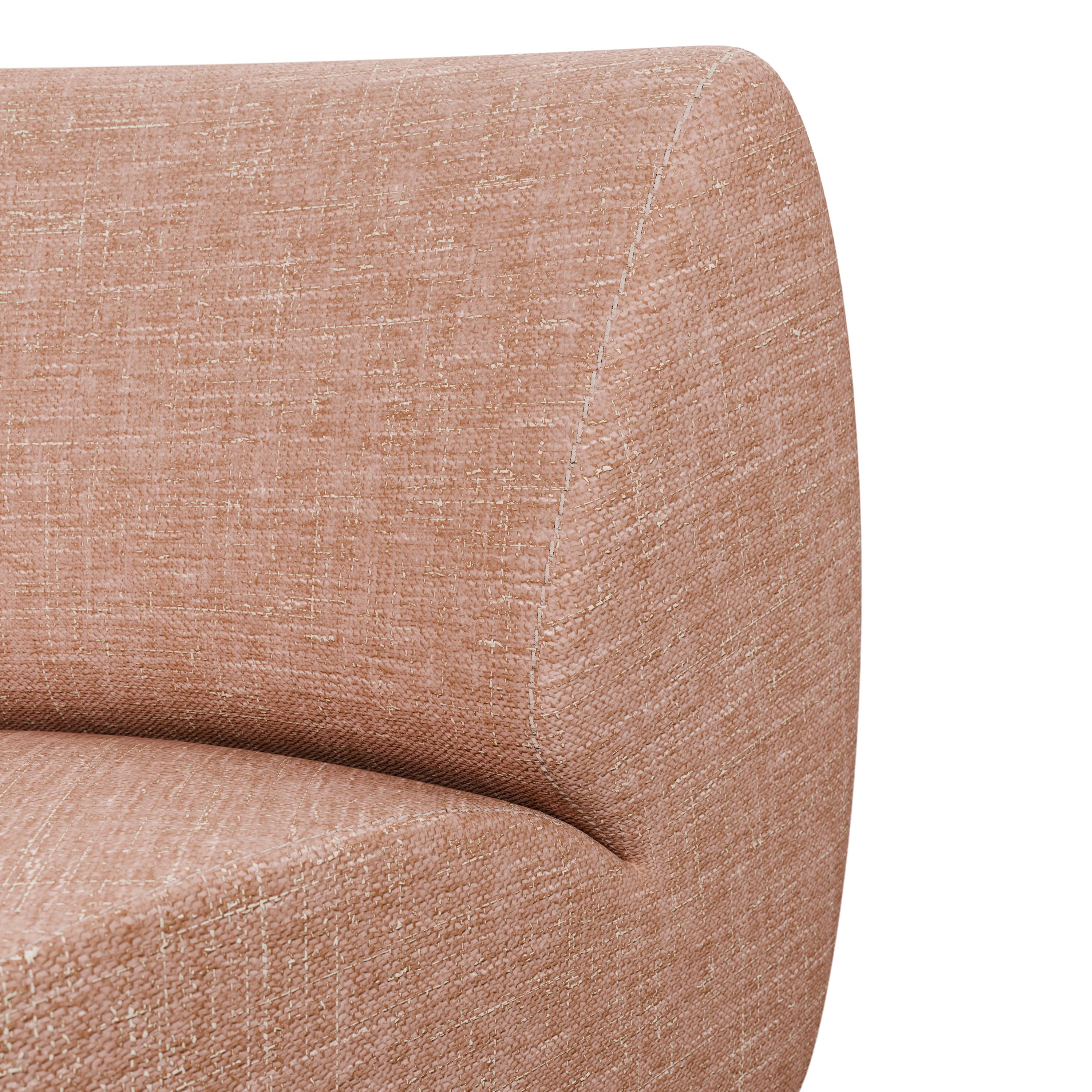 Modular sectionnel Hanabira T3 corail uni fabriqué à la main par Murmurio Neuf - En vente à Lordelo, PT