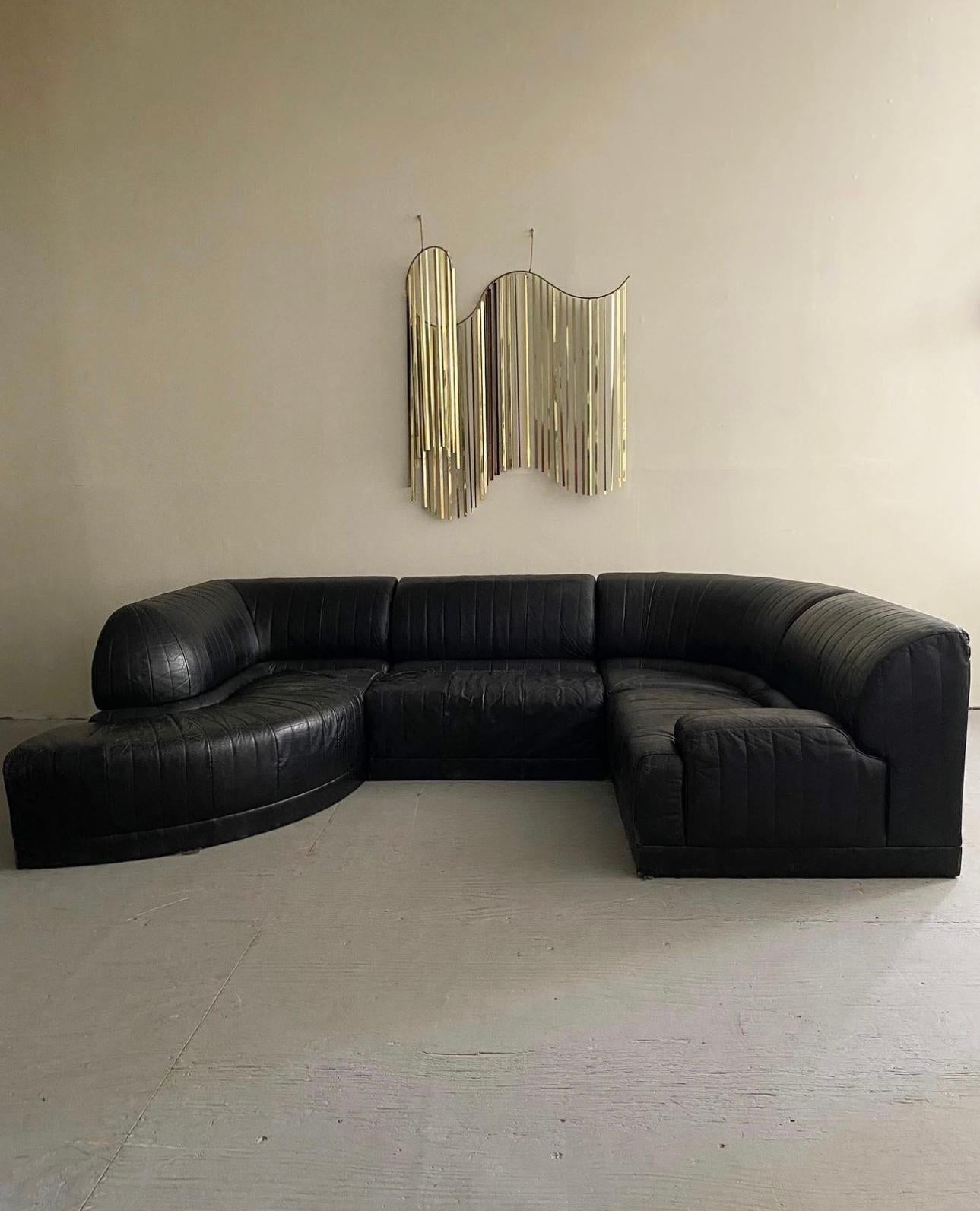 Modulares Serpentinen-Sofa von Roche Bobois, 1983 (Moderne der Mitte des Jahrhunderts)