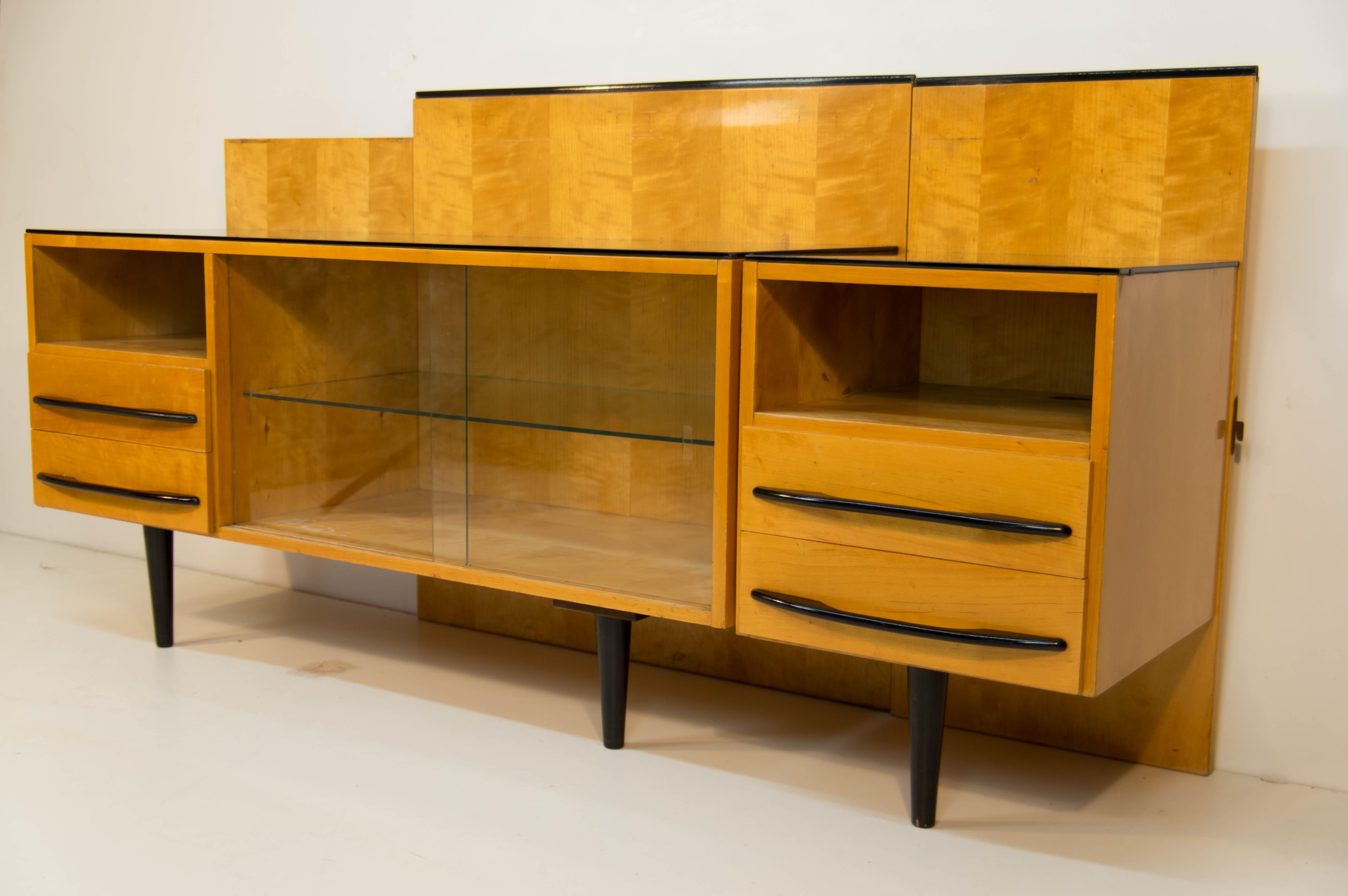 Modular Set of Table, Nightstand and Chest of Drawers by M. Pozar, 1960s For Sale 2