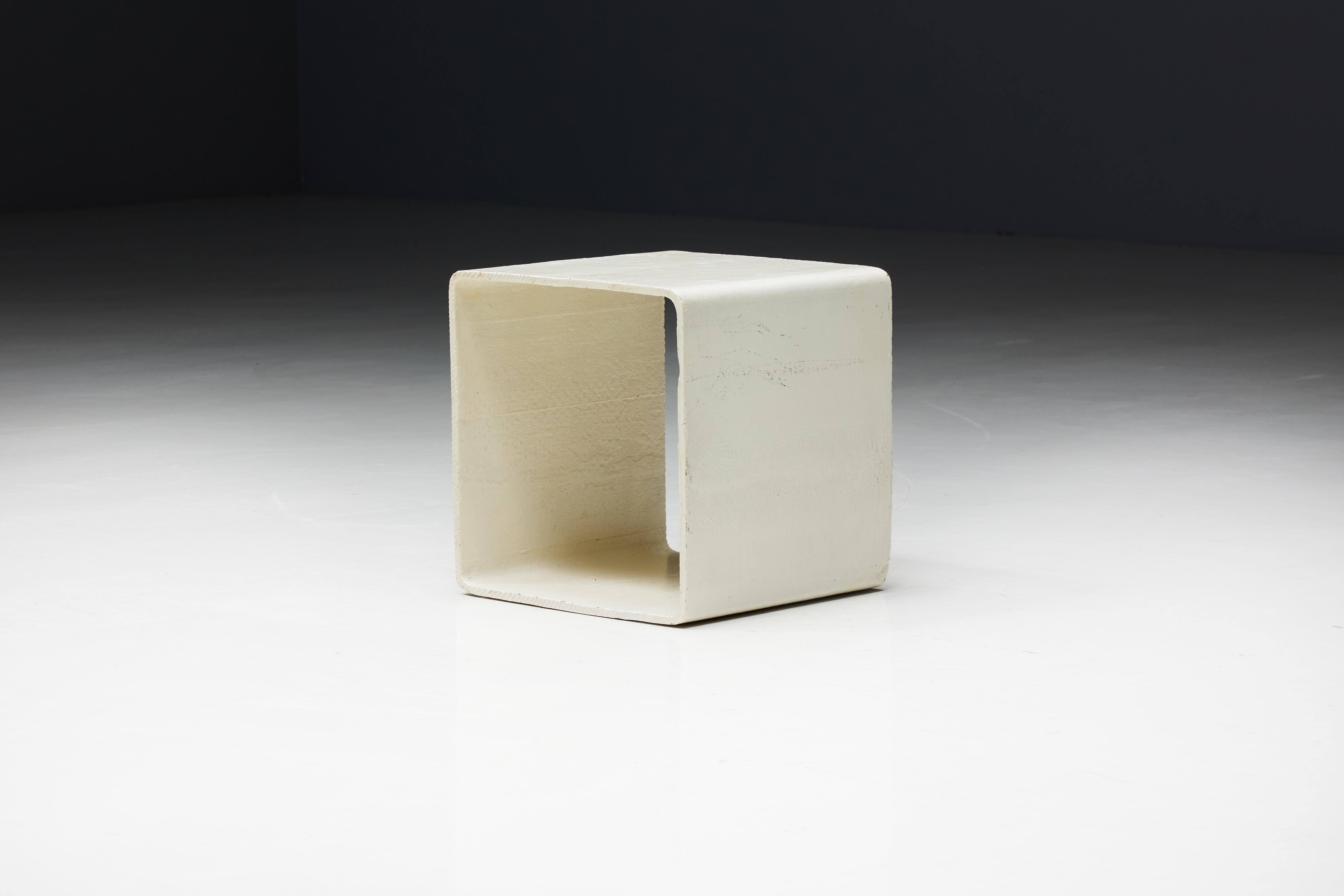 Modular Side Tables by Willy Guhl for Eternit AG, Switzerland, 1954 For Sale 10