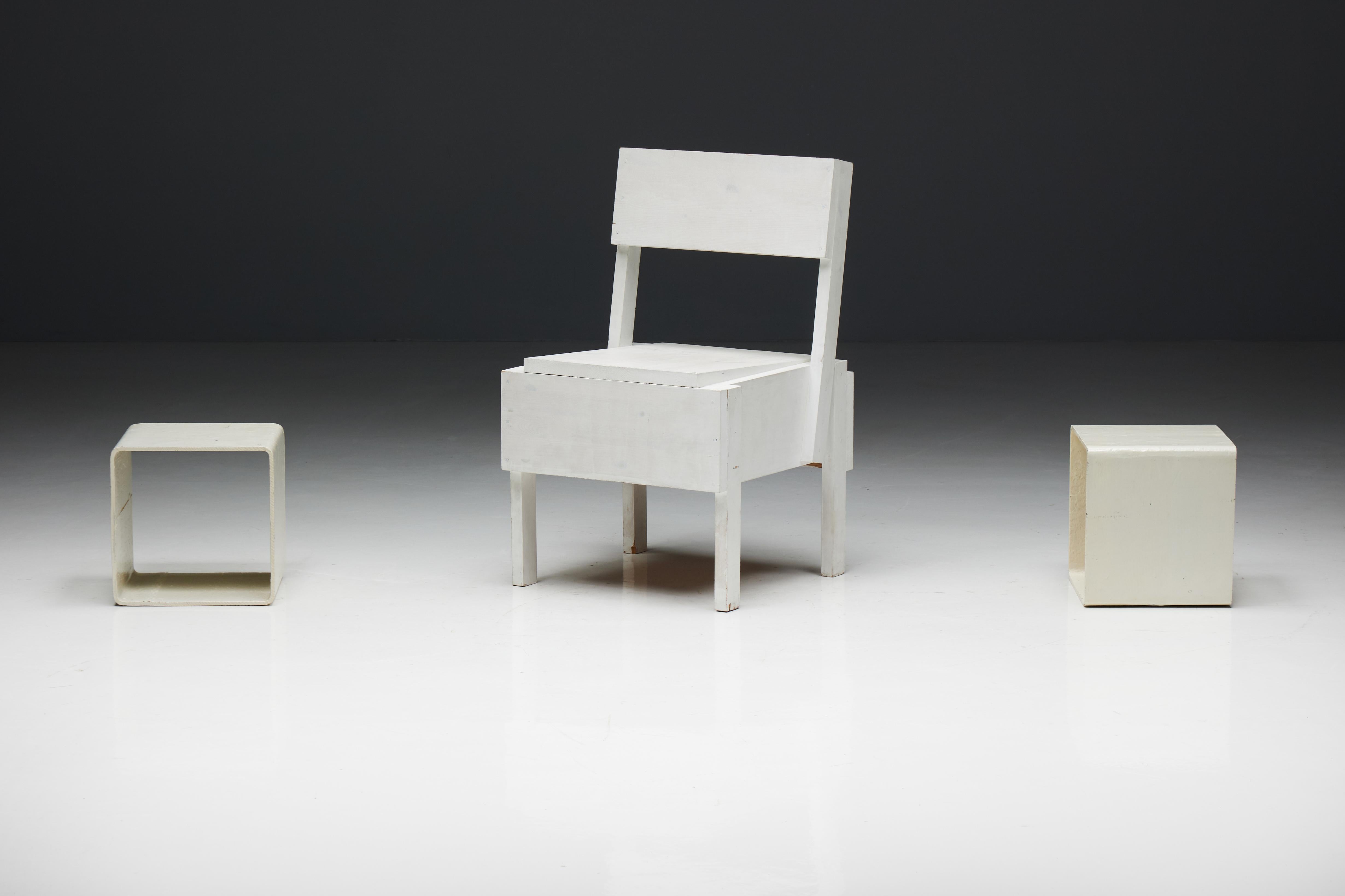 Modular Side Tables by Willy Guhl for Eternit AG, Switzerland, 1954 For Sale 2