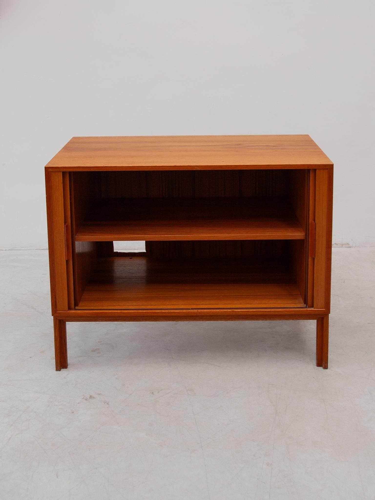 Modular Sideboard with Sliding Doors designed by Kai Kristiansen 1970s For Sale 2