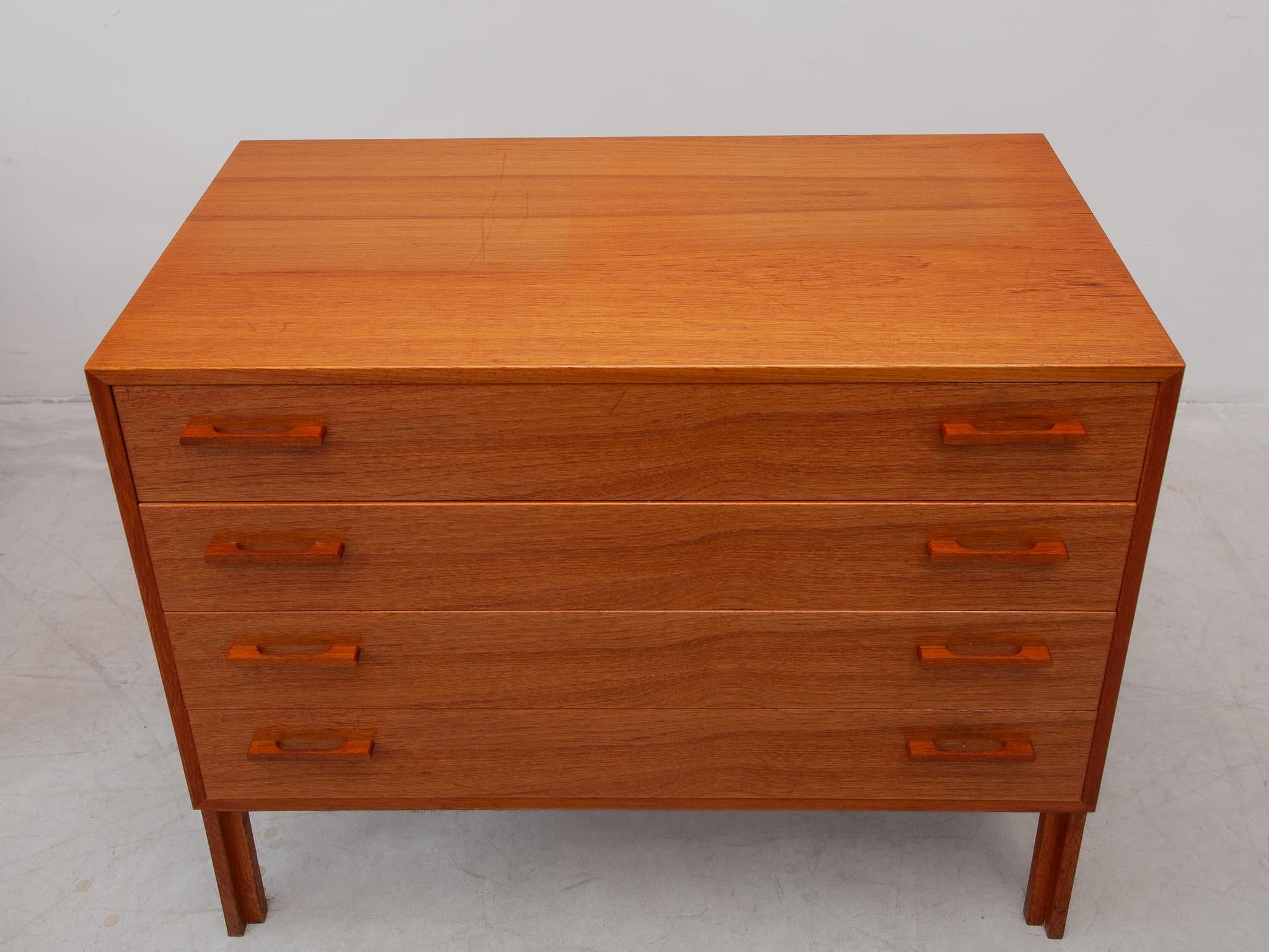 Modular Sideboard with Sliding Doors designed by Kai Kristiansen 1970s For Sale 4