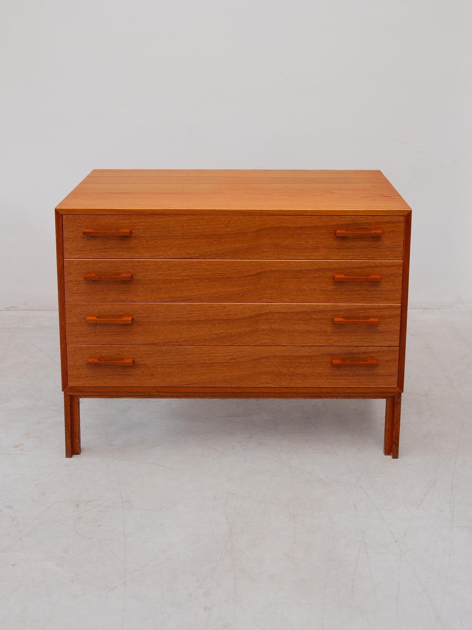 Modular Sideboard with Sliding Doors designed by Kai Kristiansen 1970s For Sale 5