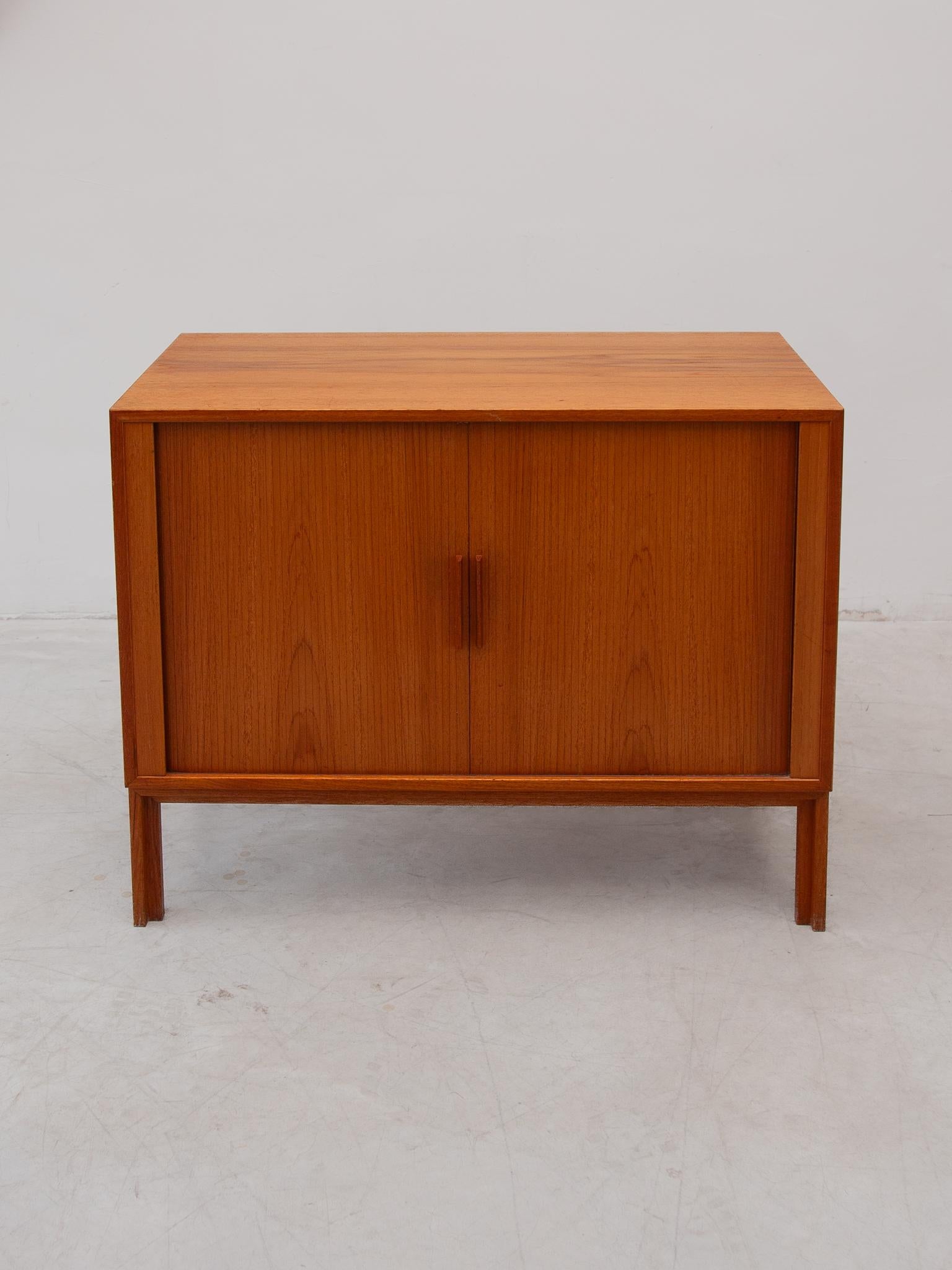 Modular Sideboard with Sliding Doors designed by Kai Kristiansen 1970s For Sale 1