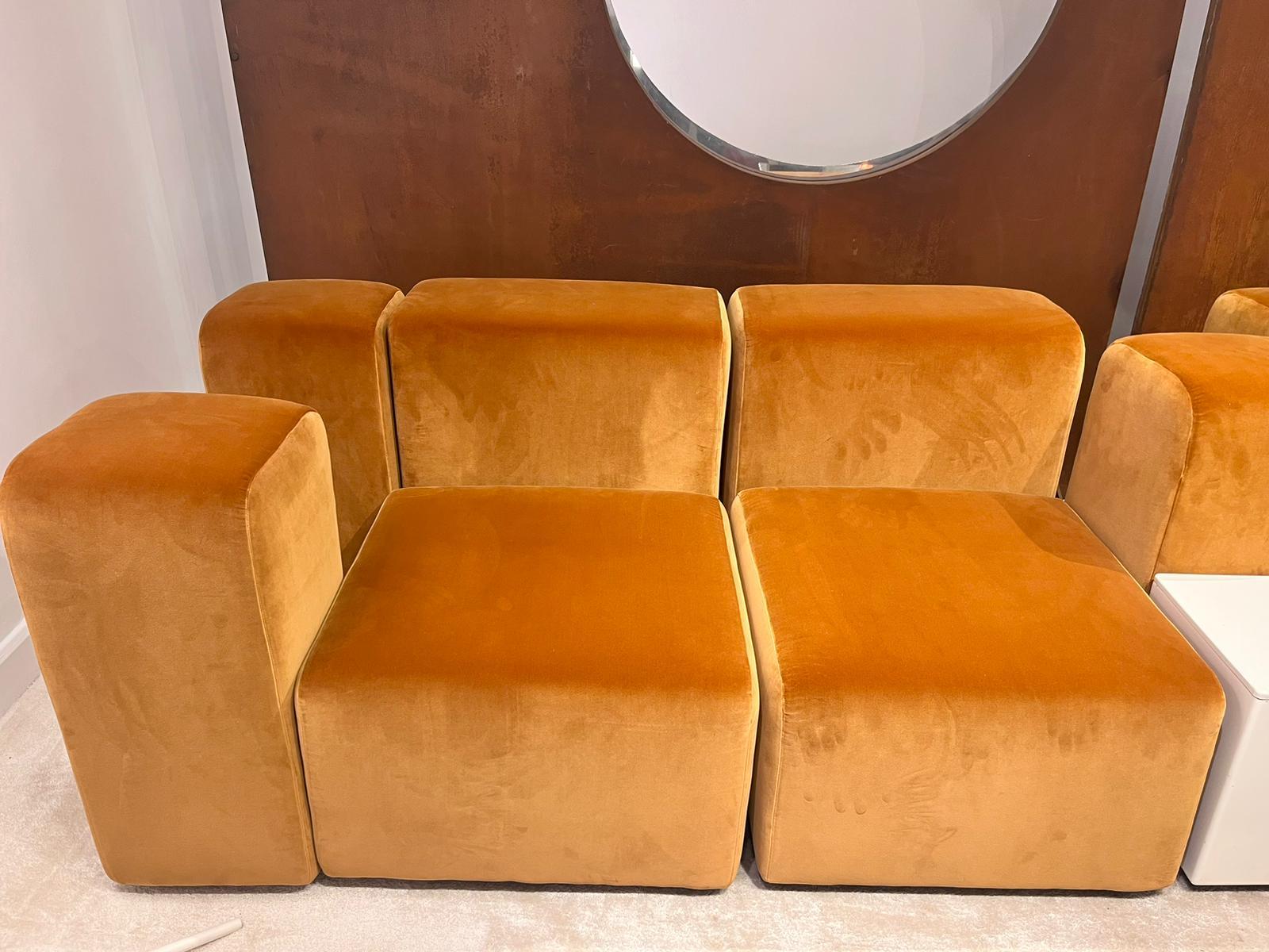 Late 20th Century Modular 'Sistema 61' sofa by Giancarlo Piretti for Castelli For Sale
